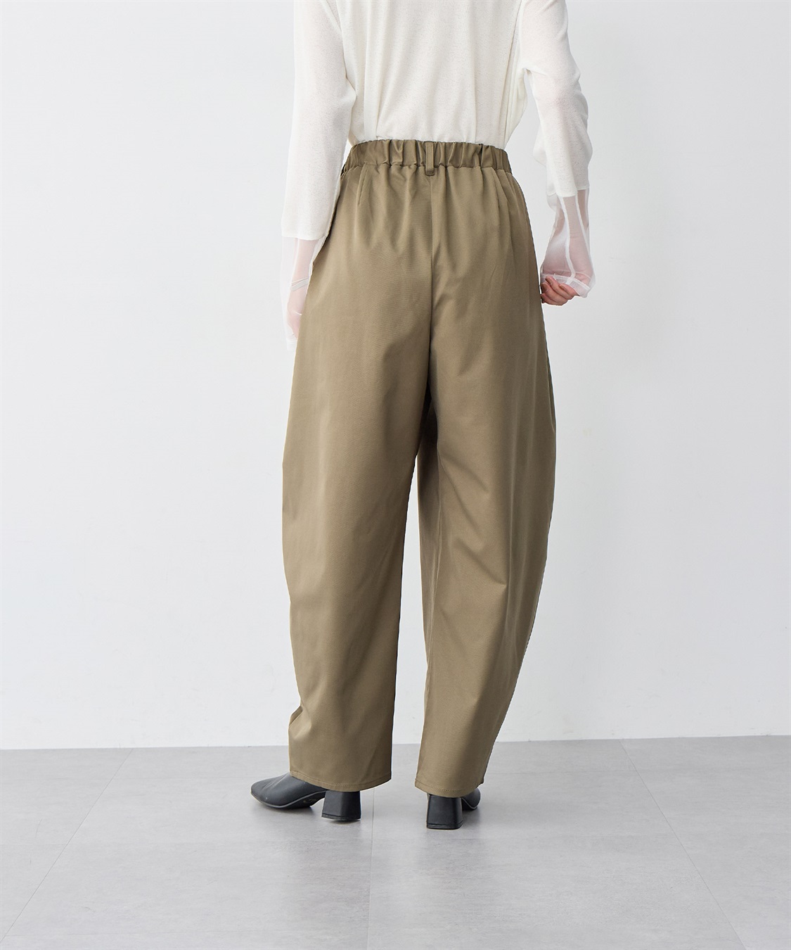 anyfee 【anyfee/大きいサイズ】ツイルバレルレックワイドパンツ_sub_17