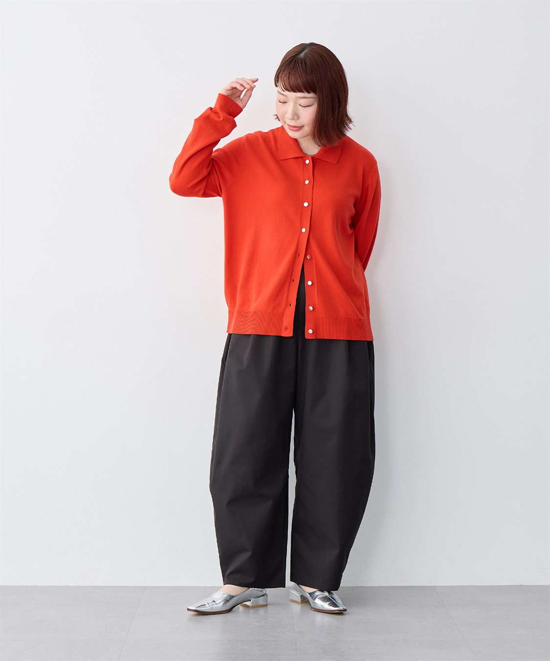 anyfee 【anyfee/大きいサイズ】ツイルバレルレックワイドパンツ_sub_19