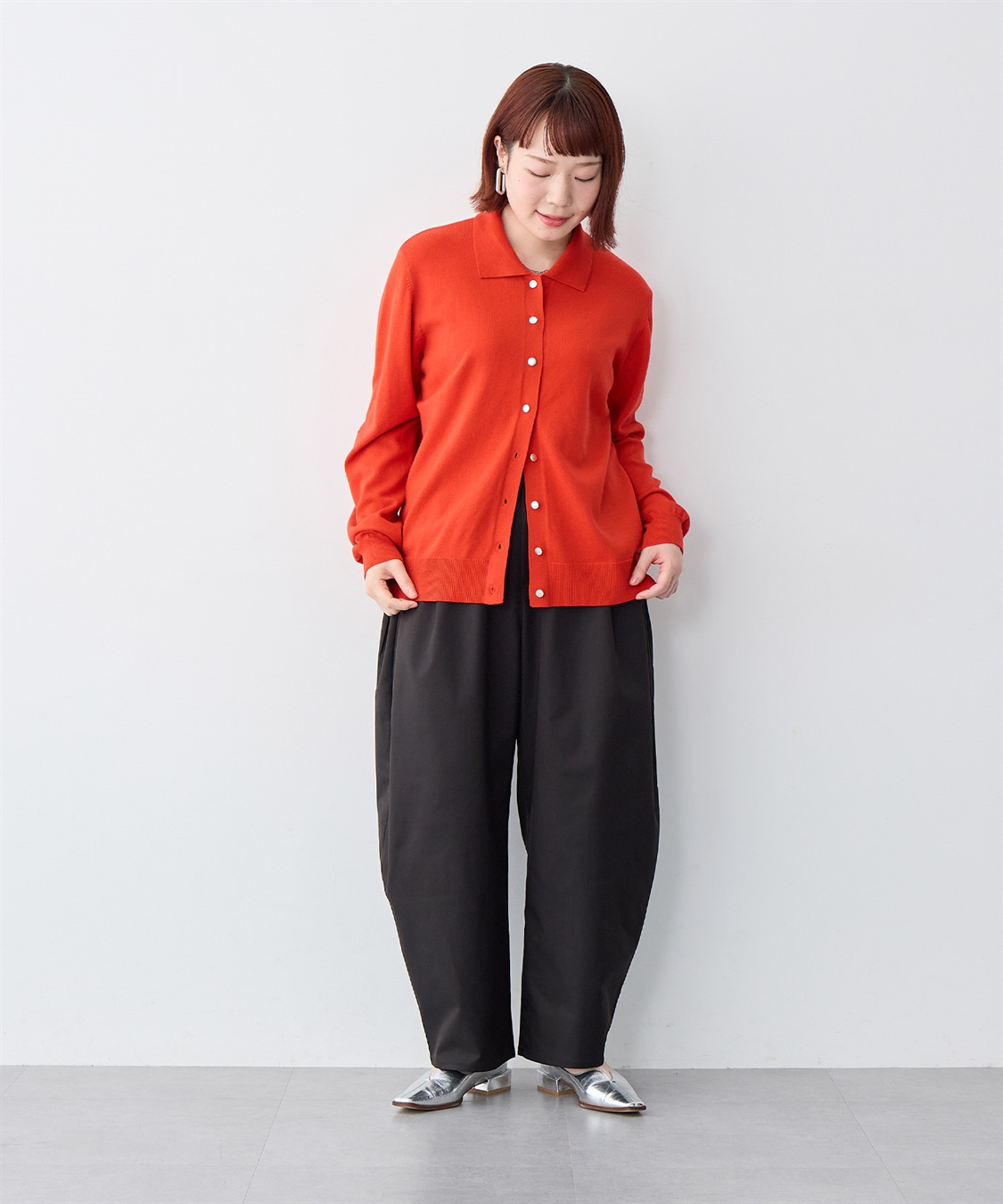 anyfee 【anyfee/大きいサイズ】ツイルバレルレックワイドパンツ_sub_21