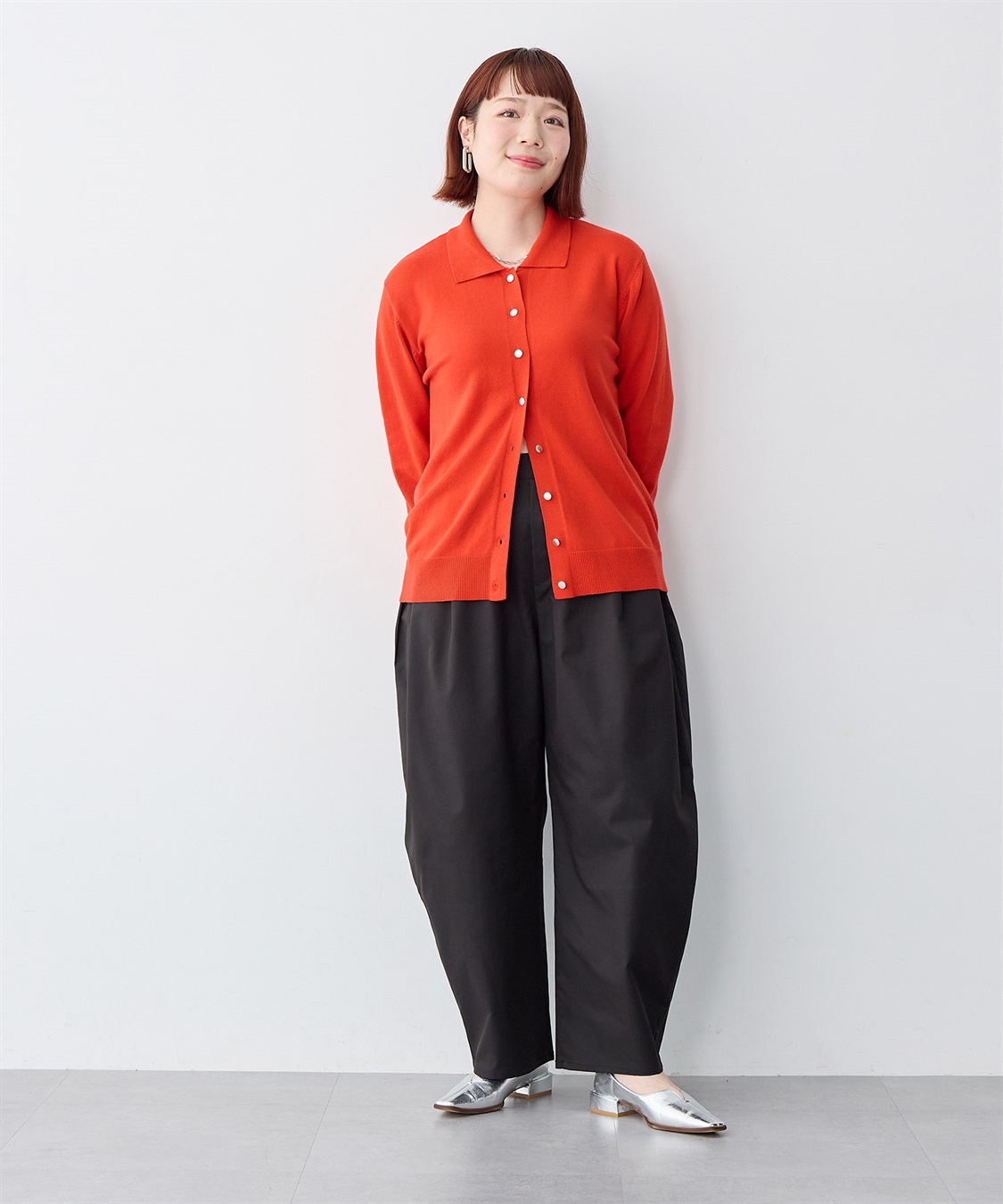 anyfee 【anyfee/大きいサイズ】ツイルバレルレックワイドパンツ_sub_22