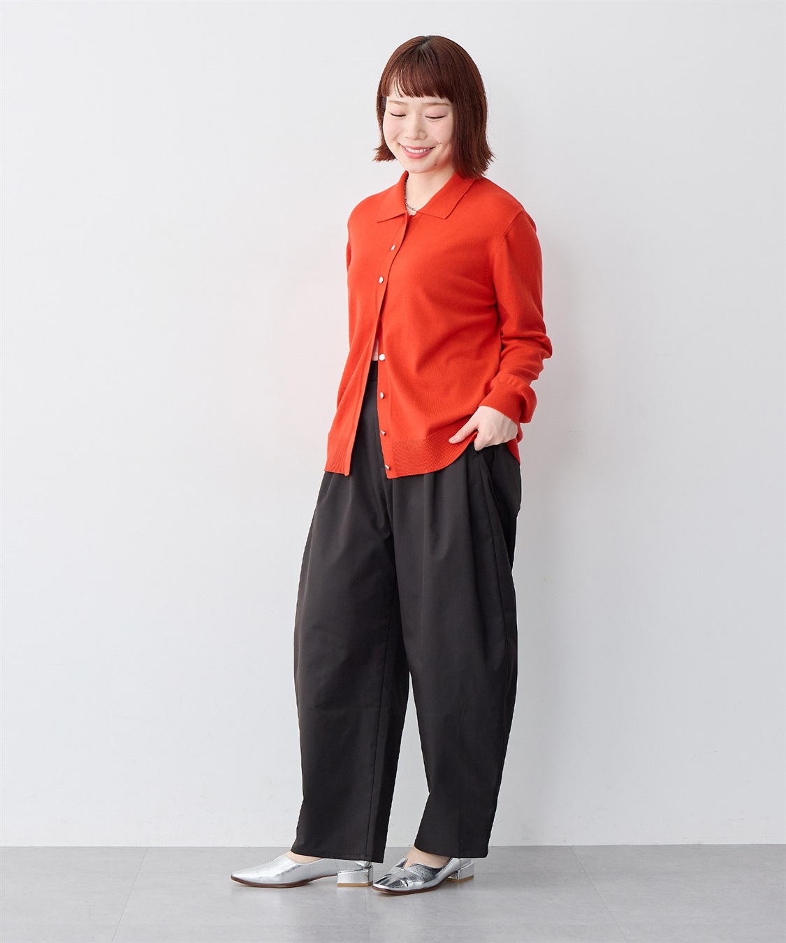 anyfee 【anyfee/大きいサイズ】ツイルバレルレックワイドパンツ_sub_24