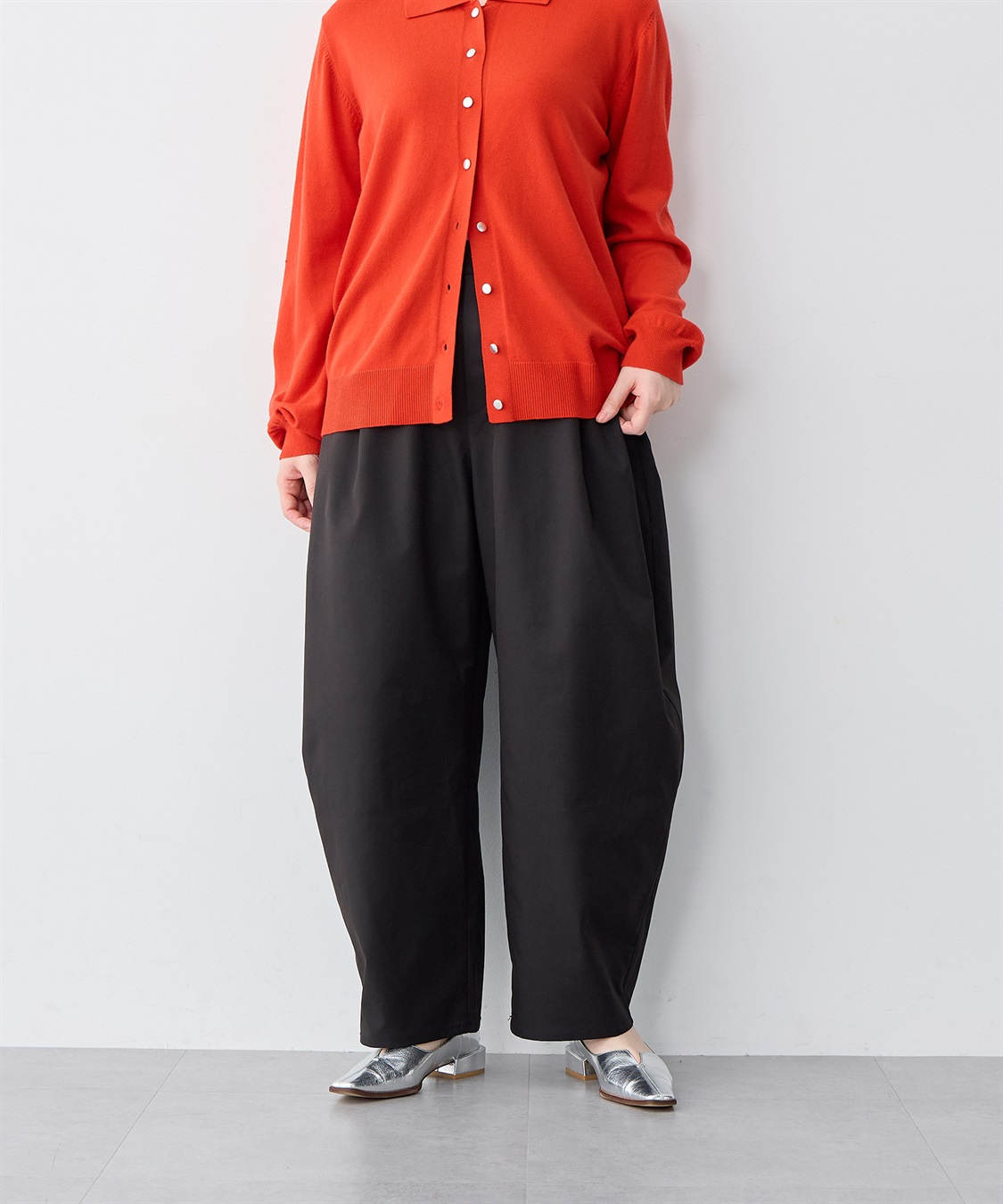 anyfee 【anyfee/大きいサイズ】ツイルバレルレックワイドパンツ_sub_25