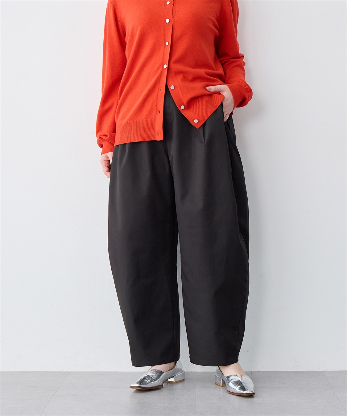 anyfee 【anyfee/大きいサイズ】ツイルバレルレックワイドパンツ_sub_29