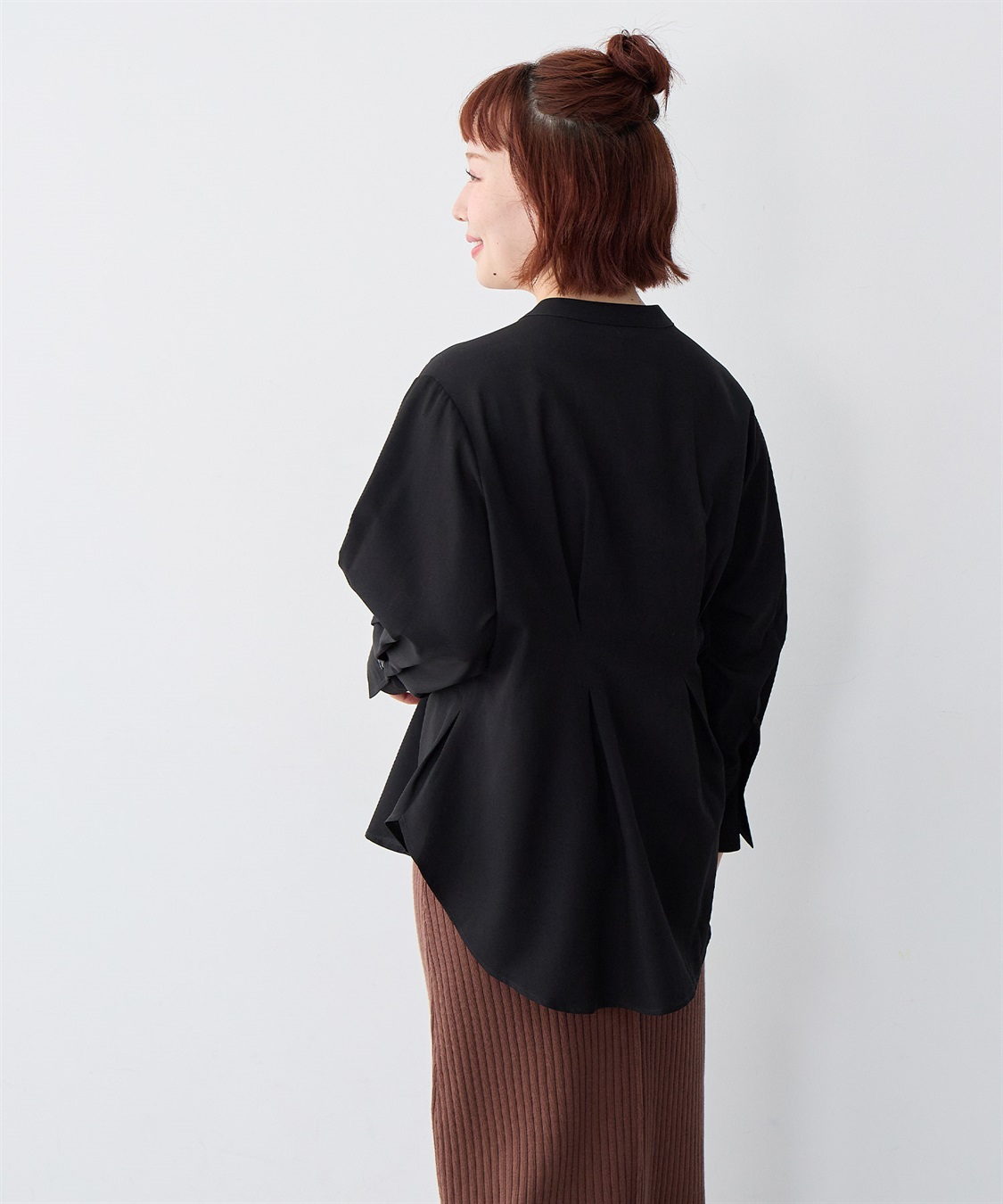 anyfee 【anyfee/大きいサイズ】ウエストタックデザインシャツ_sub_21