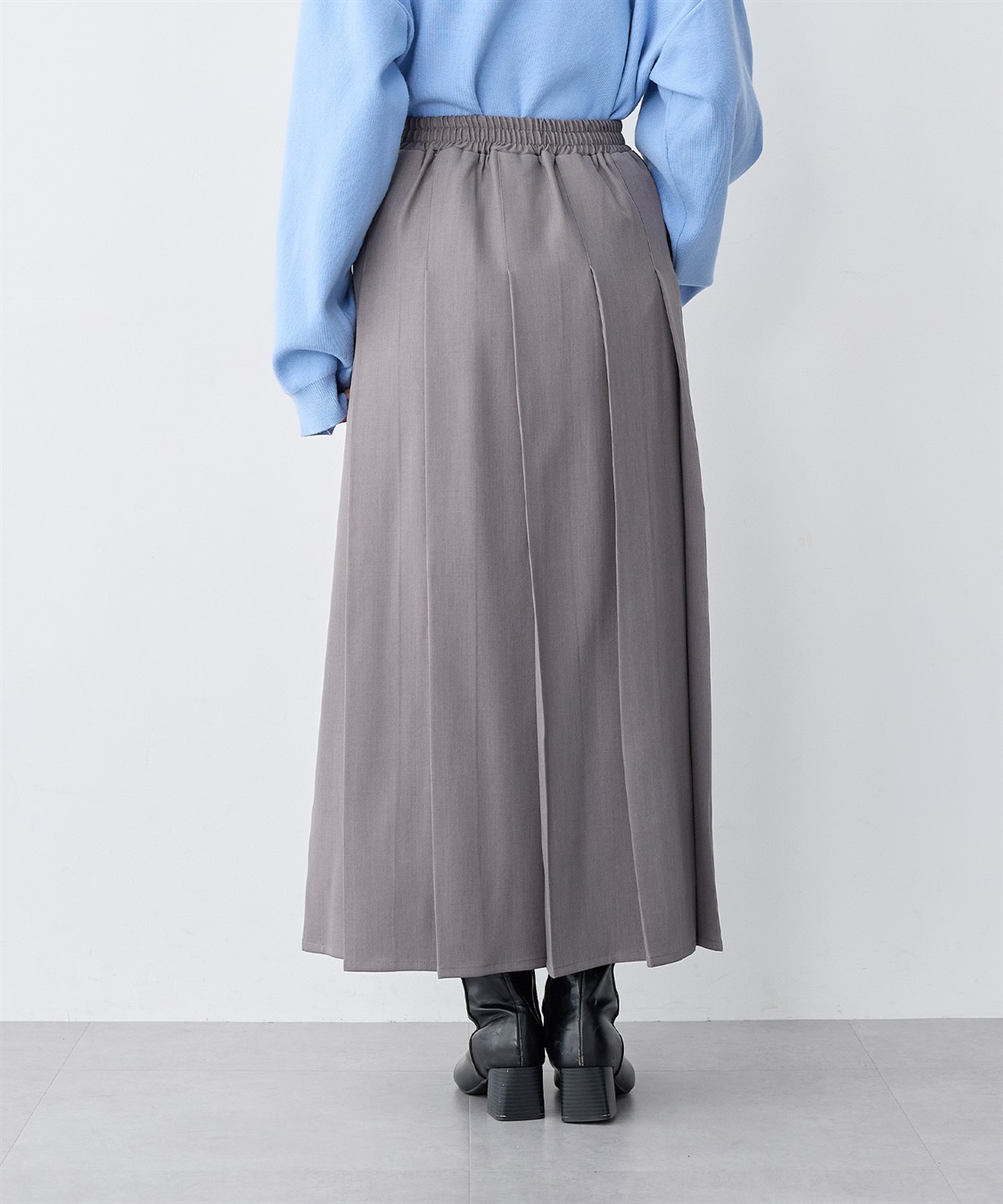 anyfee 【anyfee/大きいサイズ】ロングプリーツスカート_sub_10