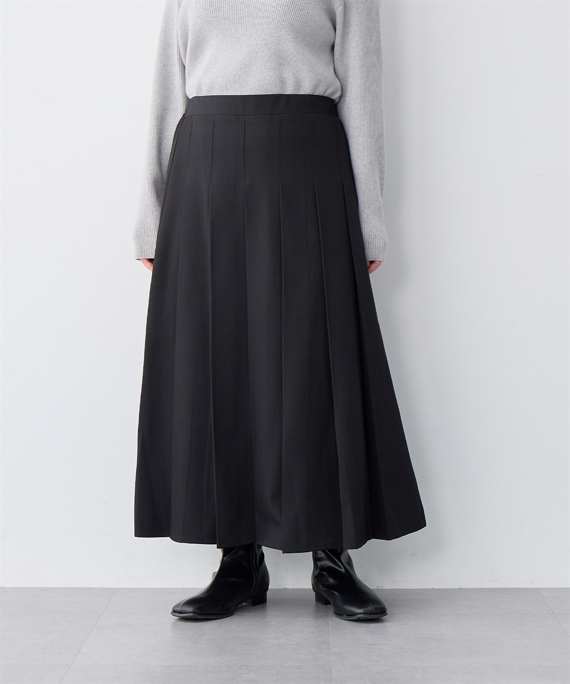 anyfee 【anyfee/大きいサイズ】ロングプリーツスカート_sub_14