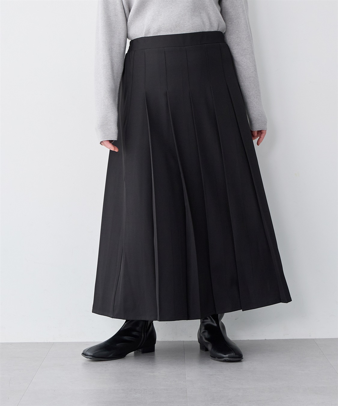 anyfee 【anyfee/大きいサイズ】ロングプリーツスカート_sub_15