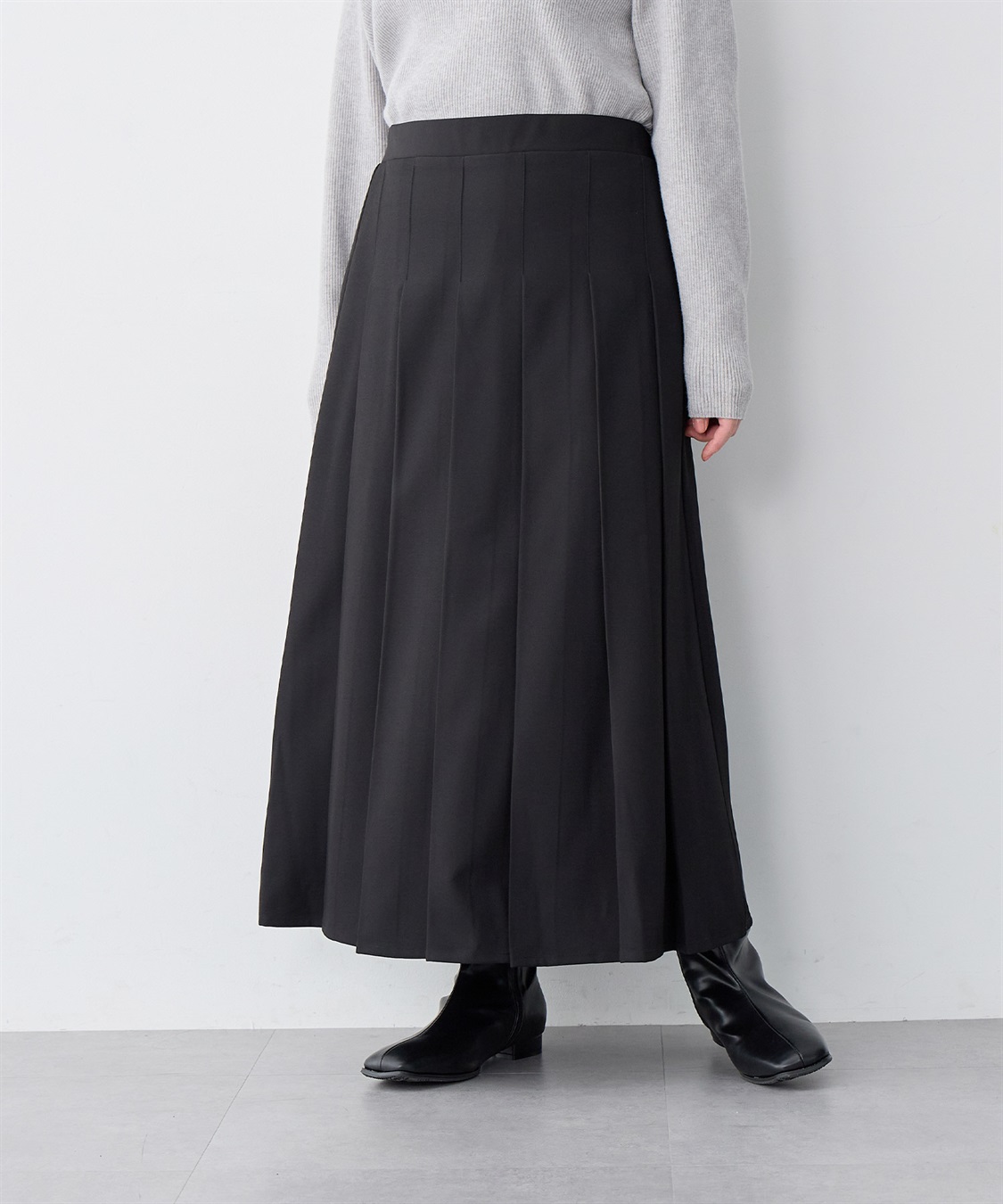 anyfee 【anyfee/大きいサイズ】ロングプリーツスカート_sub_16