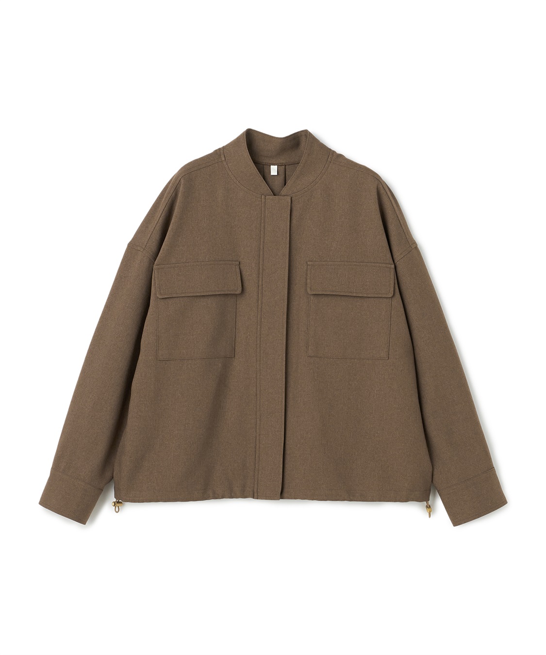 anyfee 【anyfee/大きいサイズ】ポケット付ウールライクツイルブルゾン《セットアップ対応/上下別売り》_sub_25