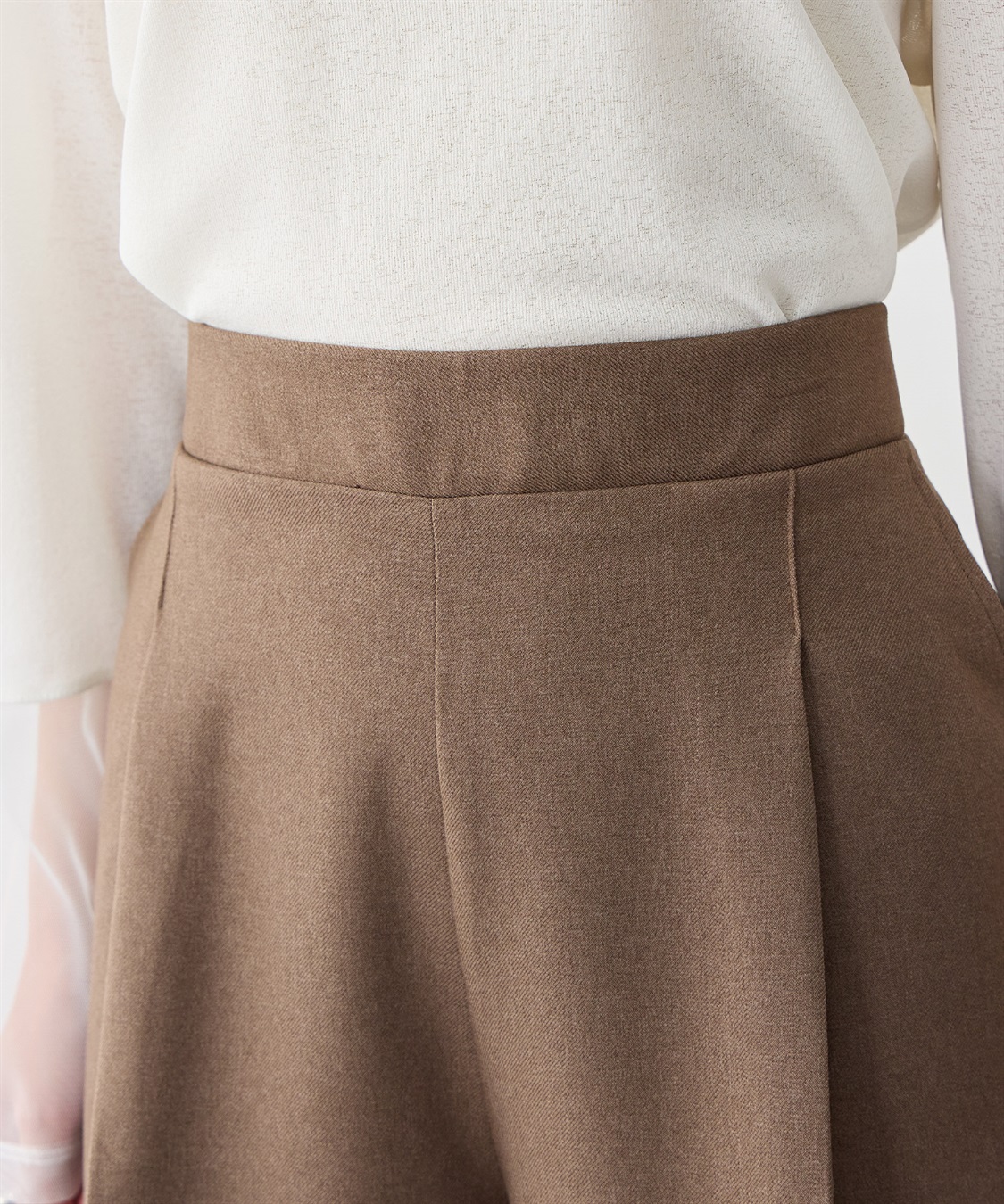 anyfee 【anyfee/大きいサイズ】ウールライクバミューダパンツ/ハーフパンツ《セットアップ対応/上下別売り》_sub_11