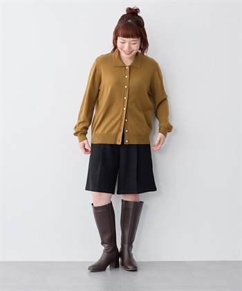 anyfee 【anyfee/大きいサイズ】ウールライクバミューダパンツ/ハーフパンツ《セットアップ対応/上下別売り》_subthumb_18