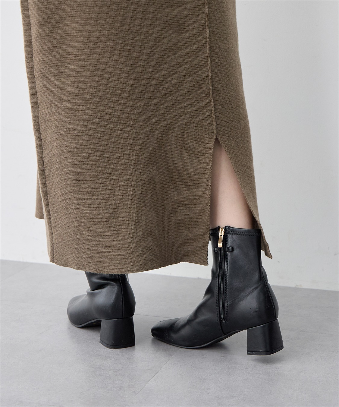 anyfee 【anyfee/大きいサイズ】ドロストニットワンピース_sub_12