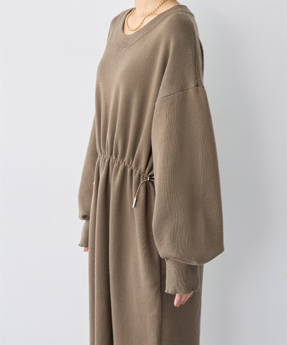 anyfee 【anyfee/大きいサイズ】ドロストニットワンピース_sub_13