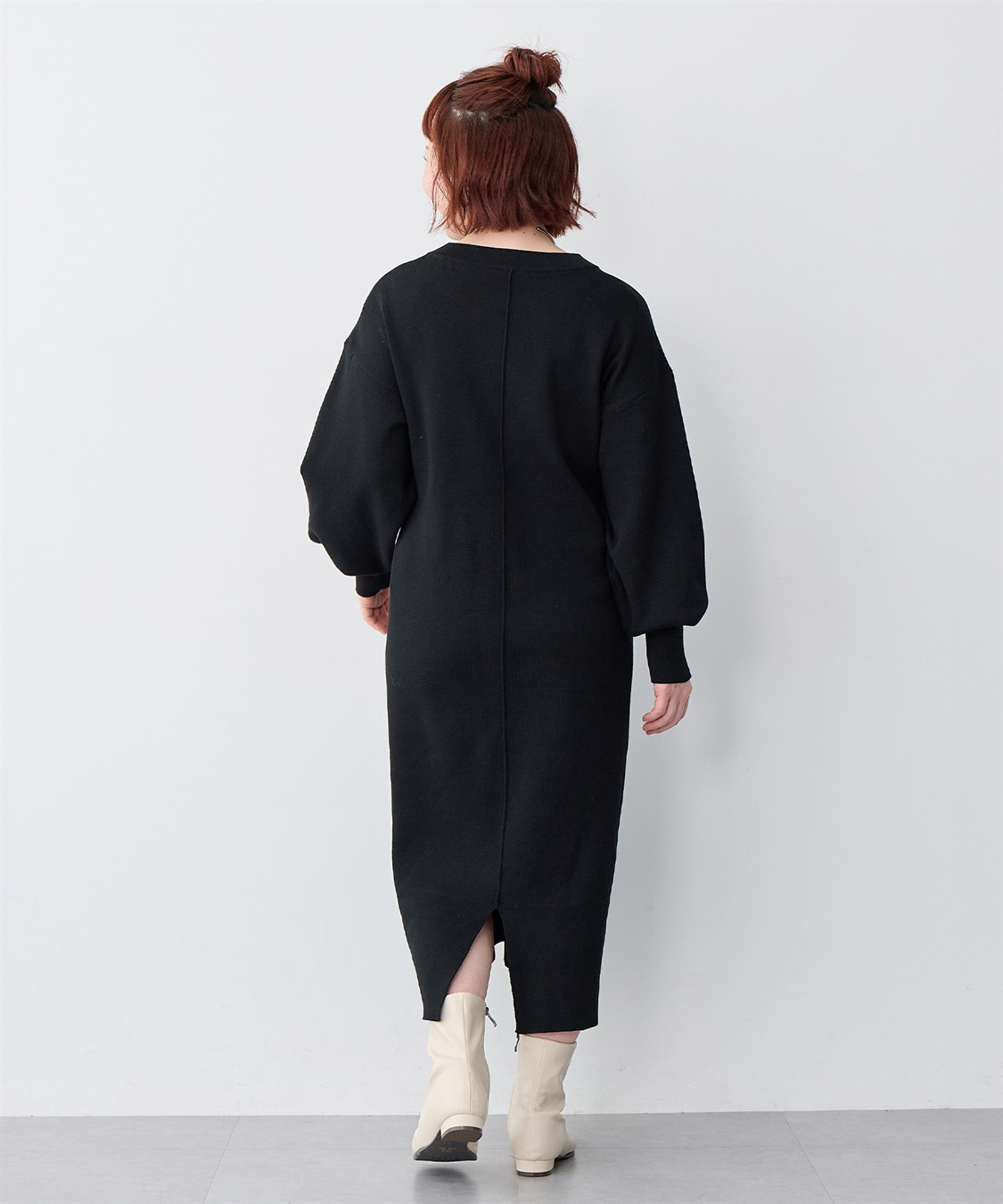 anyfee 【anyfee/大きいサイズ】ドロストニットワンピース_sub_25