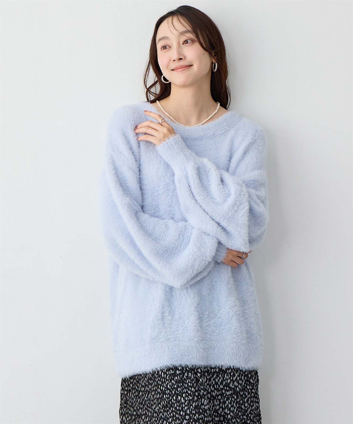anyfee 【anyfee/大きいサイズ】ボートネックフェザーニットプルオーバー_sub_10