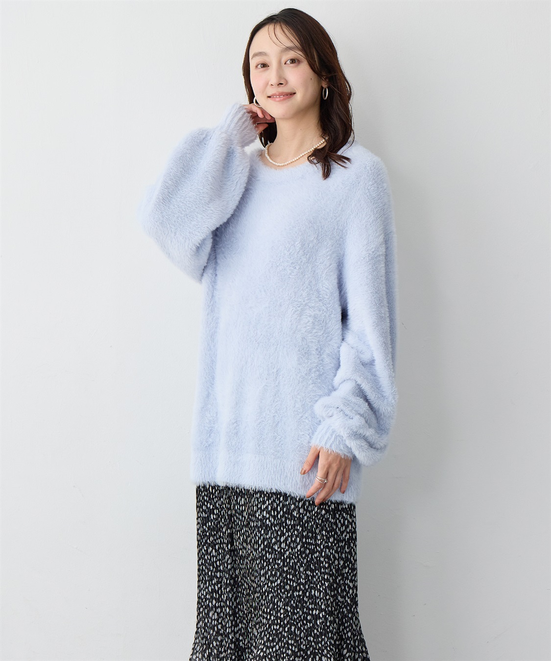 anyfee 【anyfee/大きいサイズ】ボートネックフェザーニットプルオーバー_sub_11
