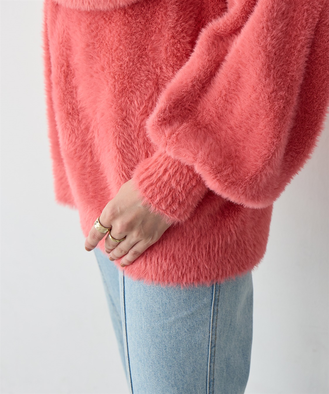 anyfee 【anyfee/大きいサイズ】ボートネックフェザーニットプルオーバー_sub_18