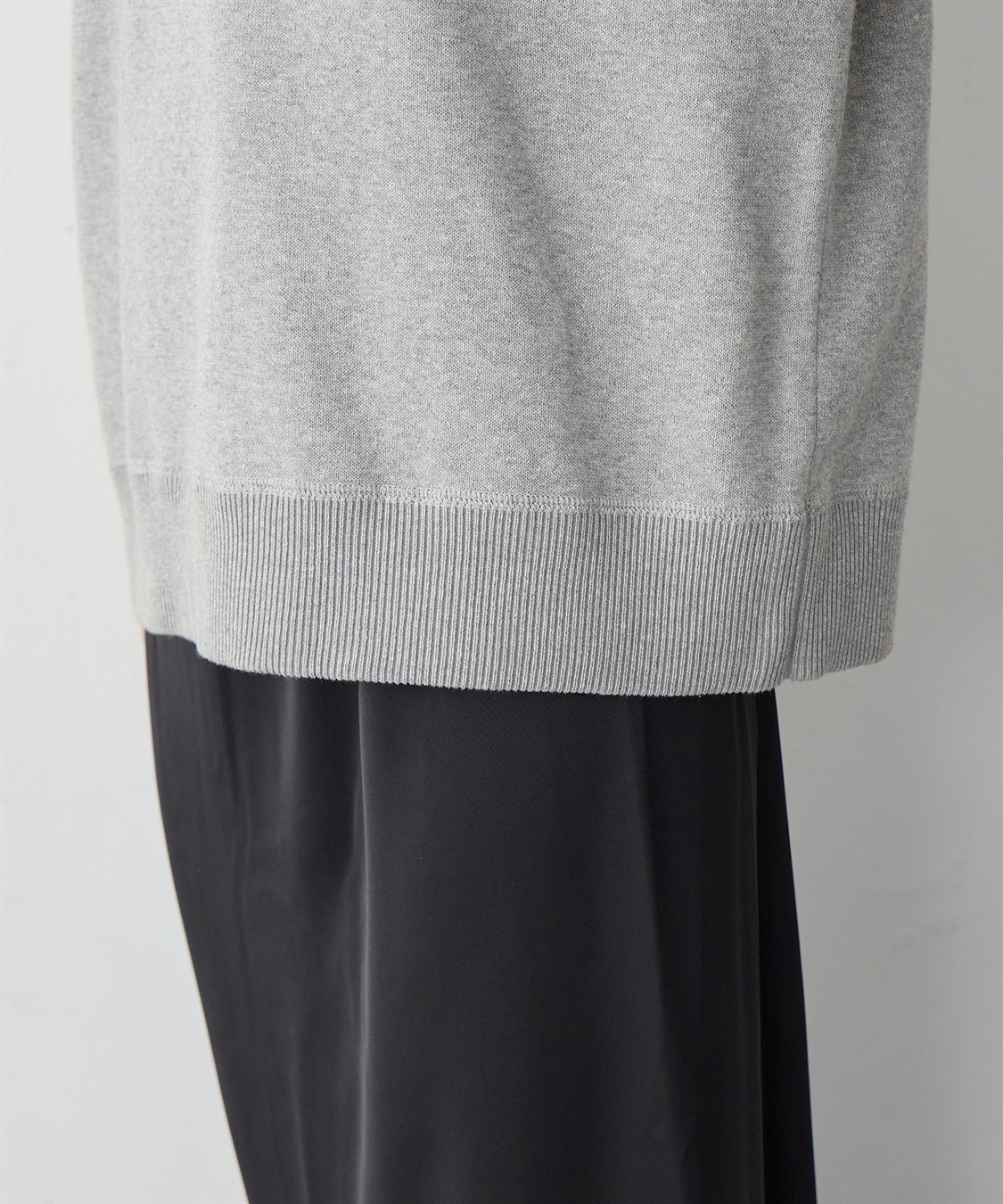 anyfee 【anyfee/大きいサイズ】ハーフジップスウェットライクニット_sub_20