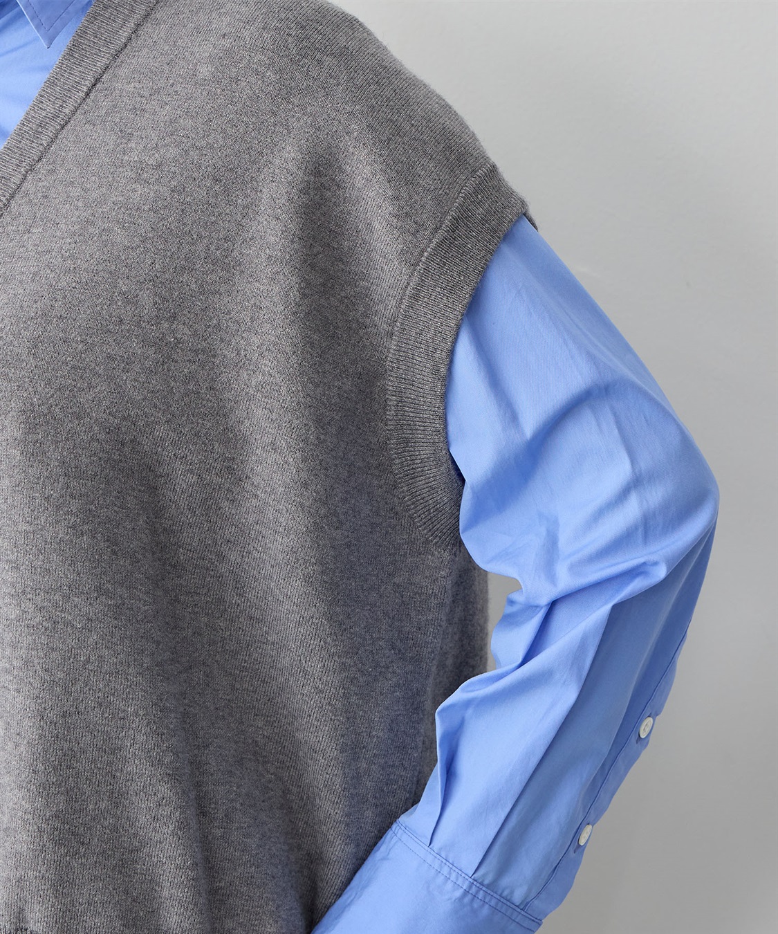 anyfee 【anyfee/大きいサイズ】深VネックZIPノースリニットブルゾン/ベスト_sub_18