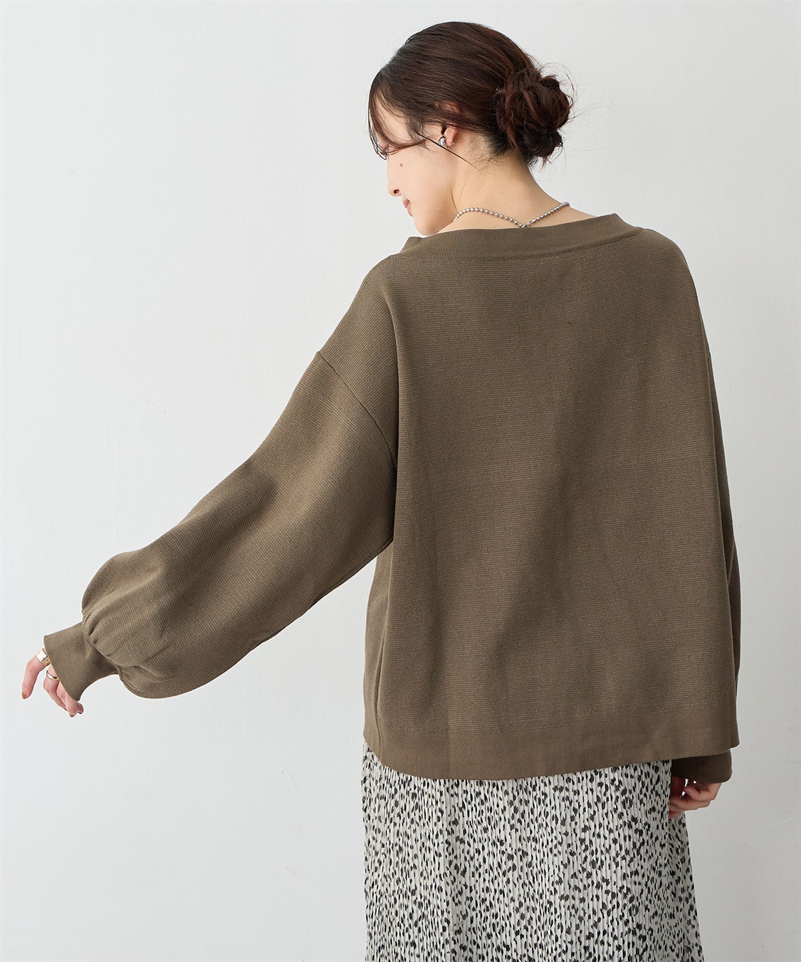 Life Style by cross marche 【anyfee/大きいサイズ】2Wayダブルジップボートネックカーディガン_sub_15