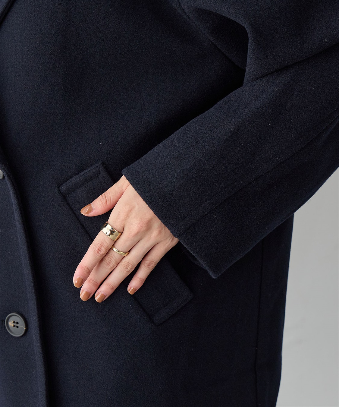 Life Style by cross marche 【anyfee/大きいサイズ】ミディ丈Pコート_sub_15