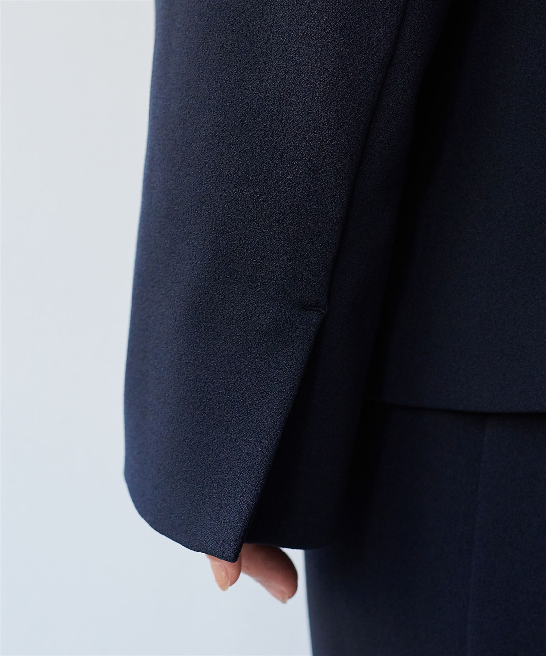 anyfee 【anyfee/大きいサイズ】ニットジョーゼットVネックノーカラージャケット《セレモニー/オケージョン》_sub_18