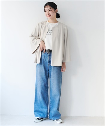 anyfee 【anyfee/大きいサイズ】ニットジョーゼットケープ風ジャケット《セレモニー/オケージョン》_subthumb_25