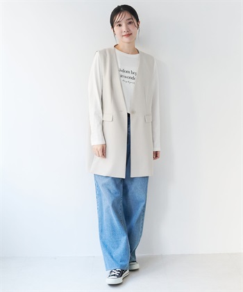 anyfee 【anyfee/大きいサイズ】ニットジョーゼットロングジレ《セレモニー/オケージョン》_subthumb_22