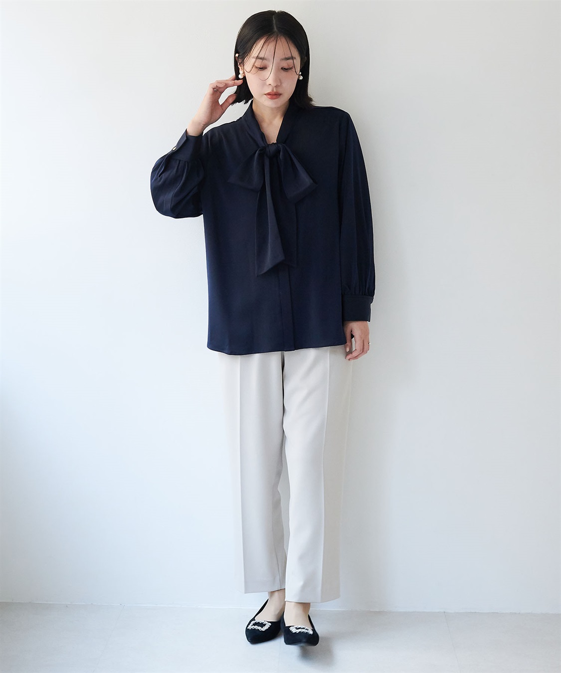 anyfee 【anyfee/大きいサイズ】美シルエットストレッチテーパードパンツ《セレモニー/オケージョン》_sub_7