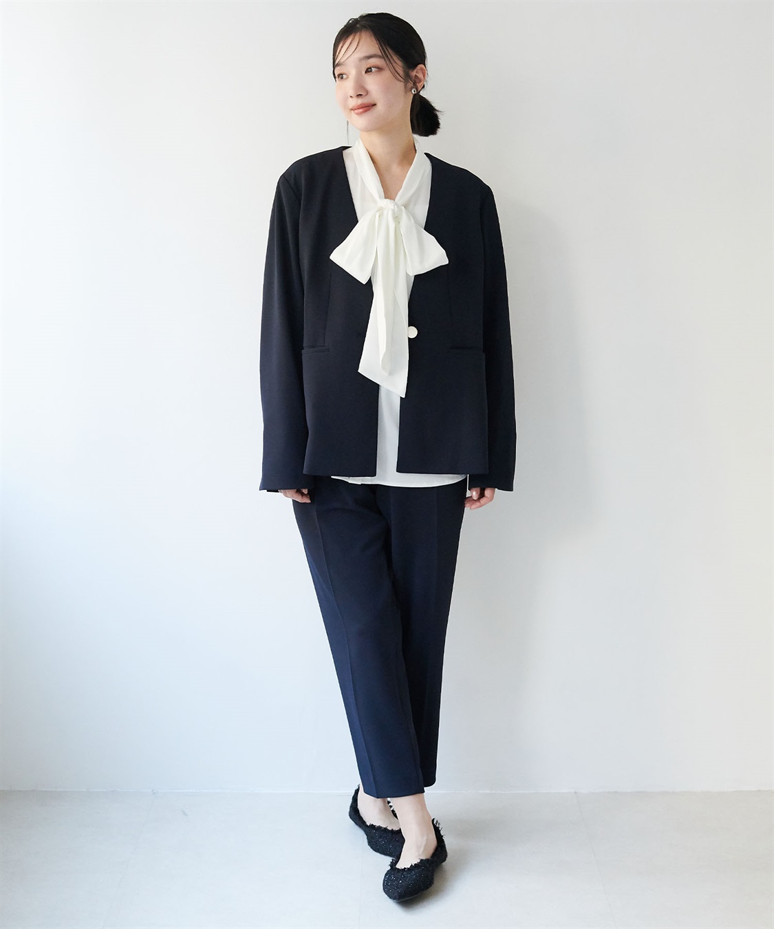 anyfee 【anyfee/大きいサイズ】美シルエットストレッチテーパードパンツ《セレモニー/オケージョン》_sub_16