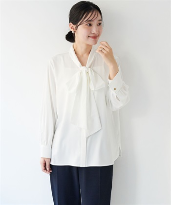 anyfee 【anyfee/大きいサイズ】BIGボウタイブラウス《セレモニー/オケージョン》_subthumb_1