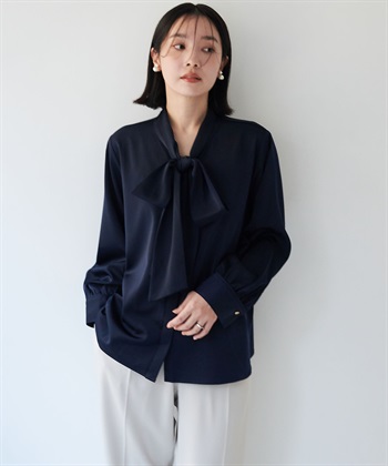 anyfee 【anyfee/大きいサイズ】BIGボウタイブラウス《セレモニー/オケージョン》_subthumb_3