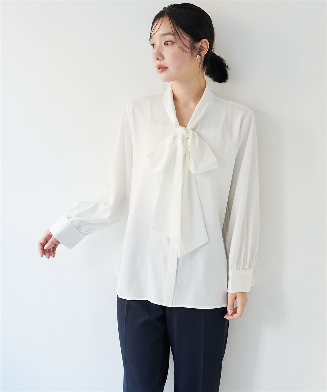 anyfee 【anyfee/大きいサイズ】BIGボウタイブラウス《セレモニー/オケージョン》_sub_13
