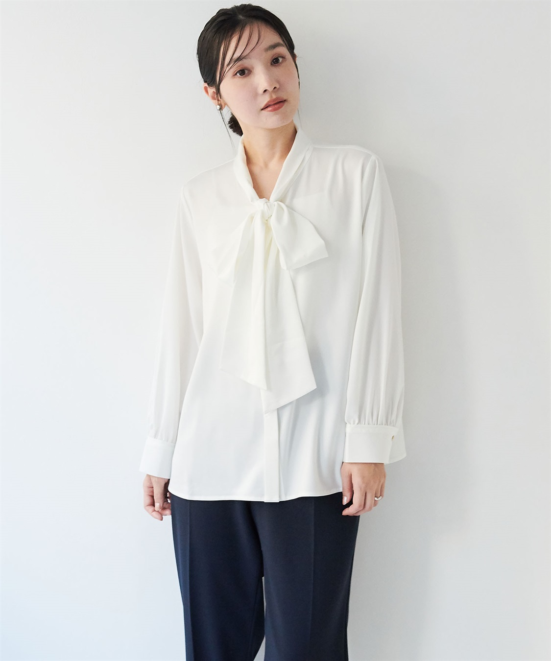 anyfee 【anyfee/大きいサイズ】BIGボウタイブラウス《セレモニー/オケージョン》_sub_14