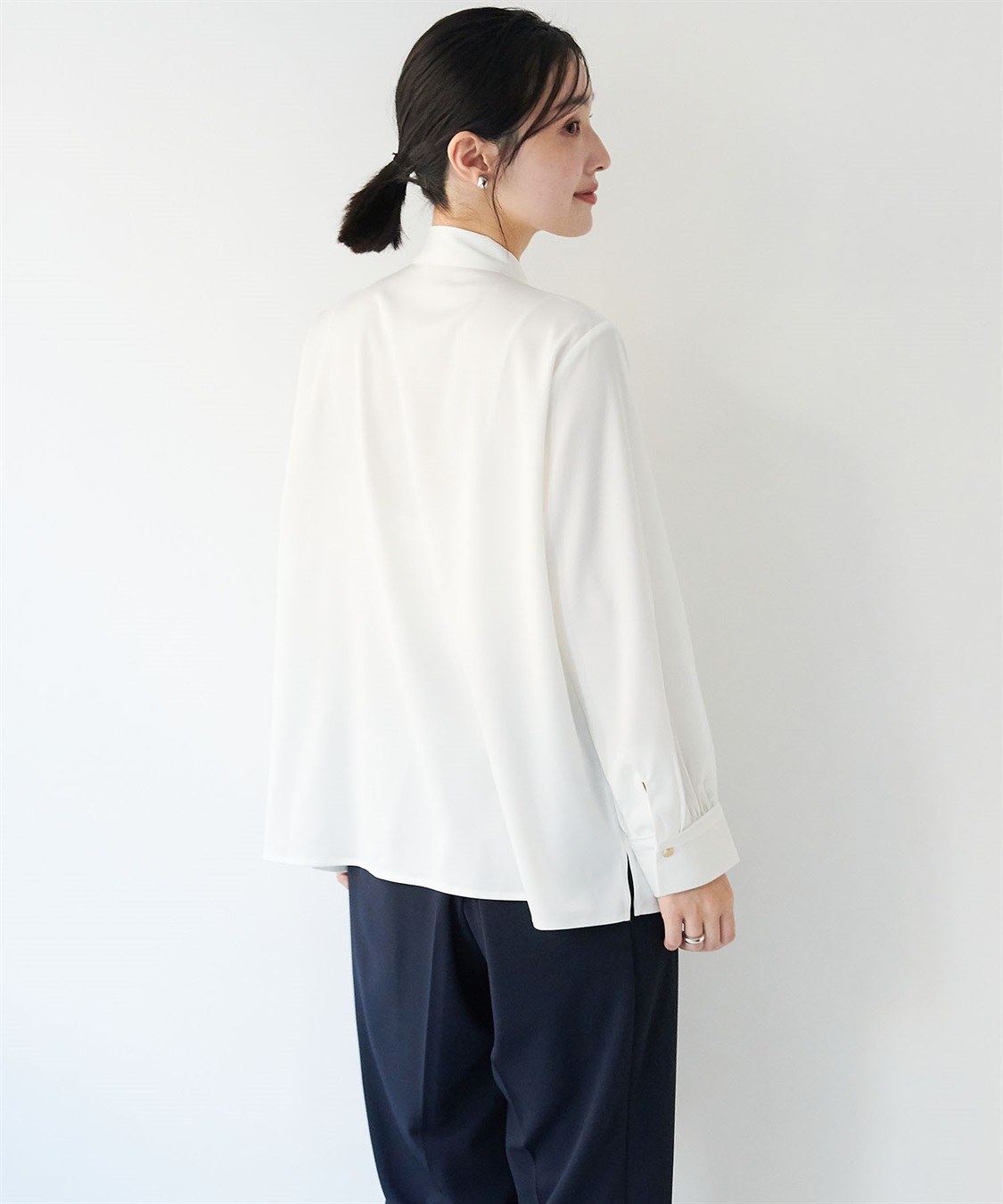 anyfee 【anyfee/大きいサイズ】BIGボウタイブラウス《セレモニー/オケージョン》_sub_16