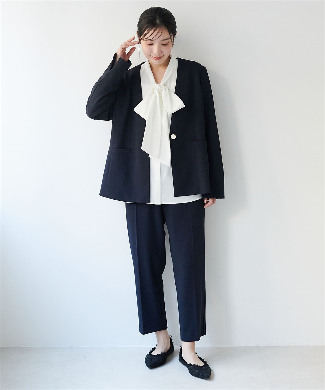 anyfee 【anyfee/大きいサイズ】BIGボウタイブラウス《セレモニー/オケージョン》_sub_23