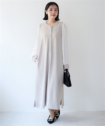 anyfee 【anyfee/大きいサイズ】微シアースリーブフレアワンピース《セレモニー/オケージョン》_subthumb_3