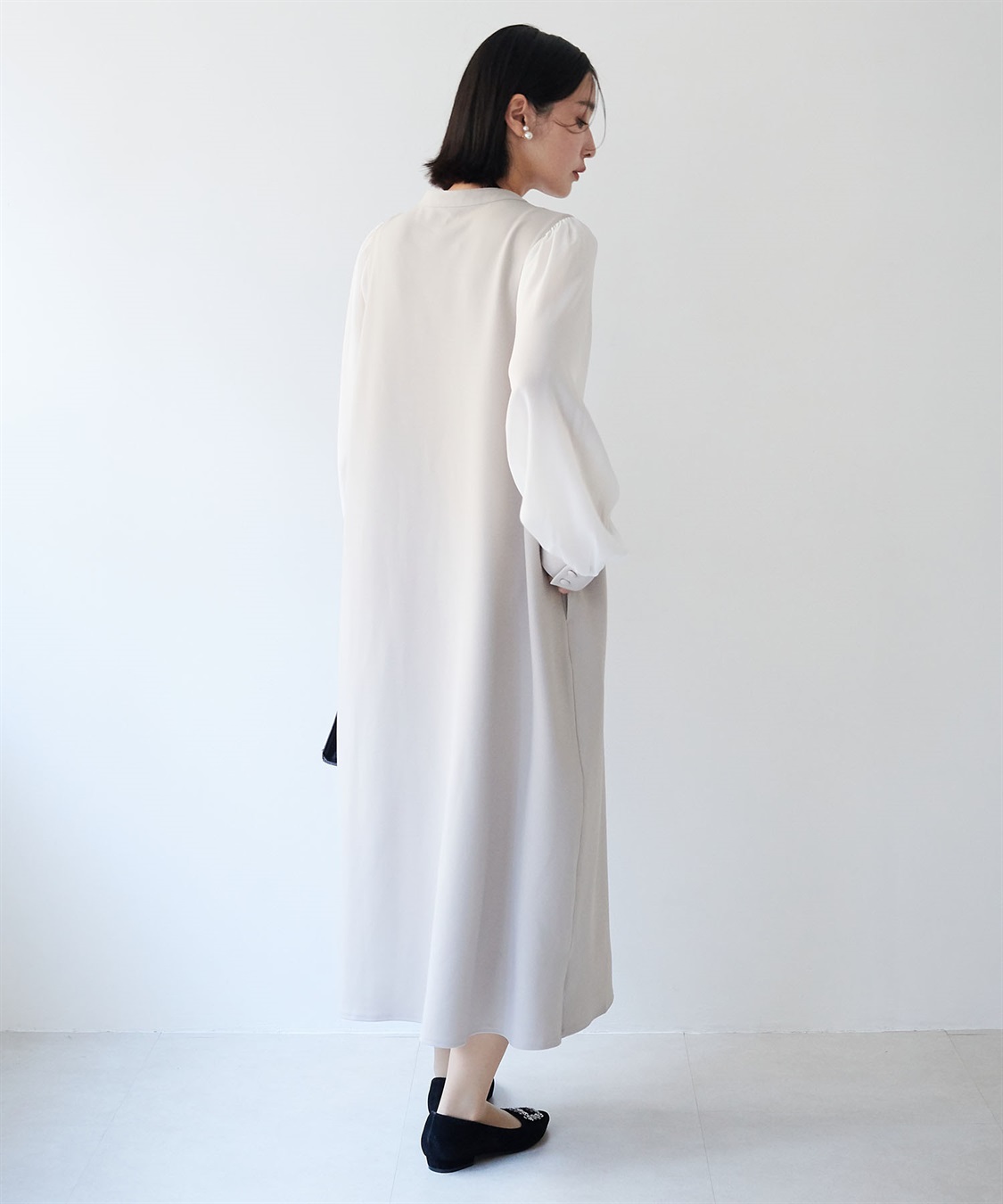 anyfee 【anyfee/大きいサイズ】微シアースリーブフレアワンピース《セレモニー/オケージョン》_sub_6