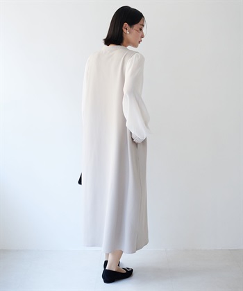 anyfee 【anyfee/大きいサイズ】微シアースリーブフレアワンピース《セレモニー/オケージョン》_subthumb_6