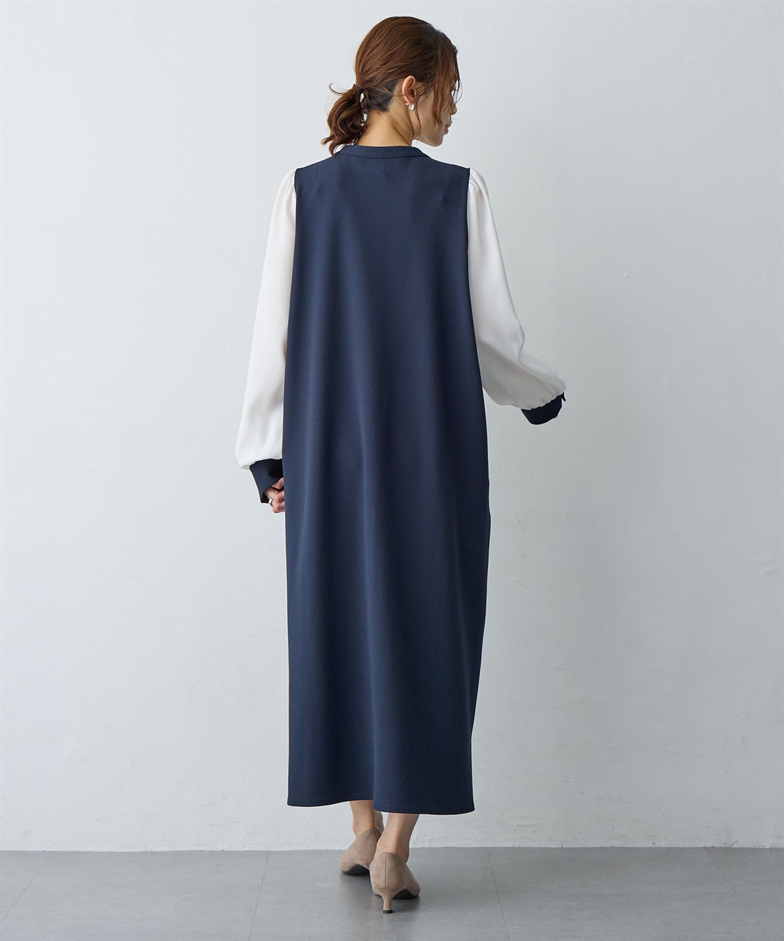 anyfee 【anyfee/大きいサイズ】微シアースリーブフレアワンピース《セレモニー/オケージョン》_sub_15