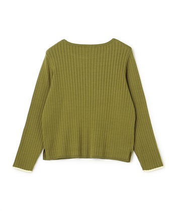 anyfee 【anyfee/大きいサイズ】もちっとリブ配色ニット(2025AW)_subthumb_1