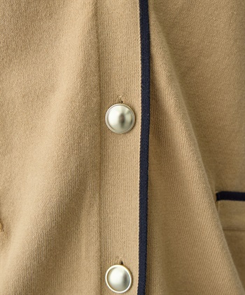 Life Style by cross marche 【anyfee/大きいサイズ】スウェットライク配色ラインカーディガン_subthumb_18