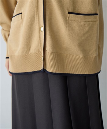 Life Style by cross marche 【anyfee/大きいサイズ】スウェットライク配色ラインカーディガン_subthumb_20