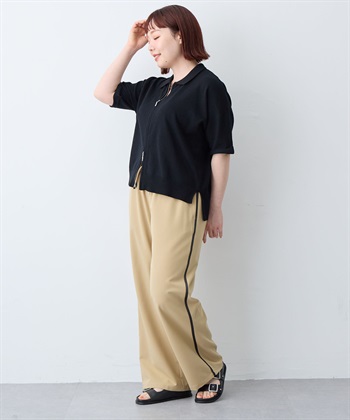 anyfee 【anyfee/大きいサイズ】Wジップ襟付きカーディガン_subthumb_21