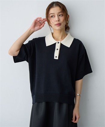 Life Style by cross marche 【anyfee/大きいサイズ】ポロニットプルオーバー_subthumb_5