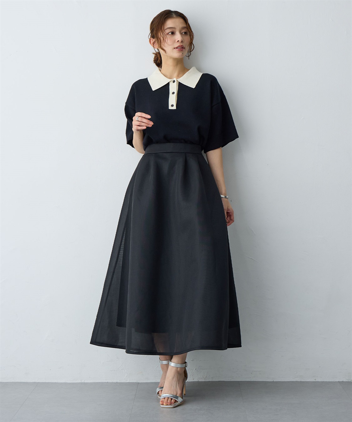 Life Style by cross marche 【anyfee/大きいサイズ】ポロニットプルオーバー_sub_6