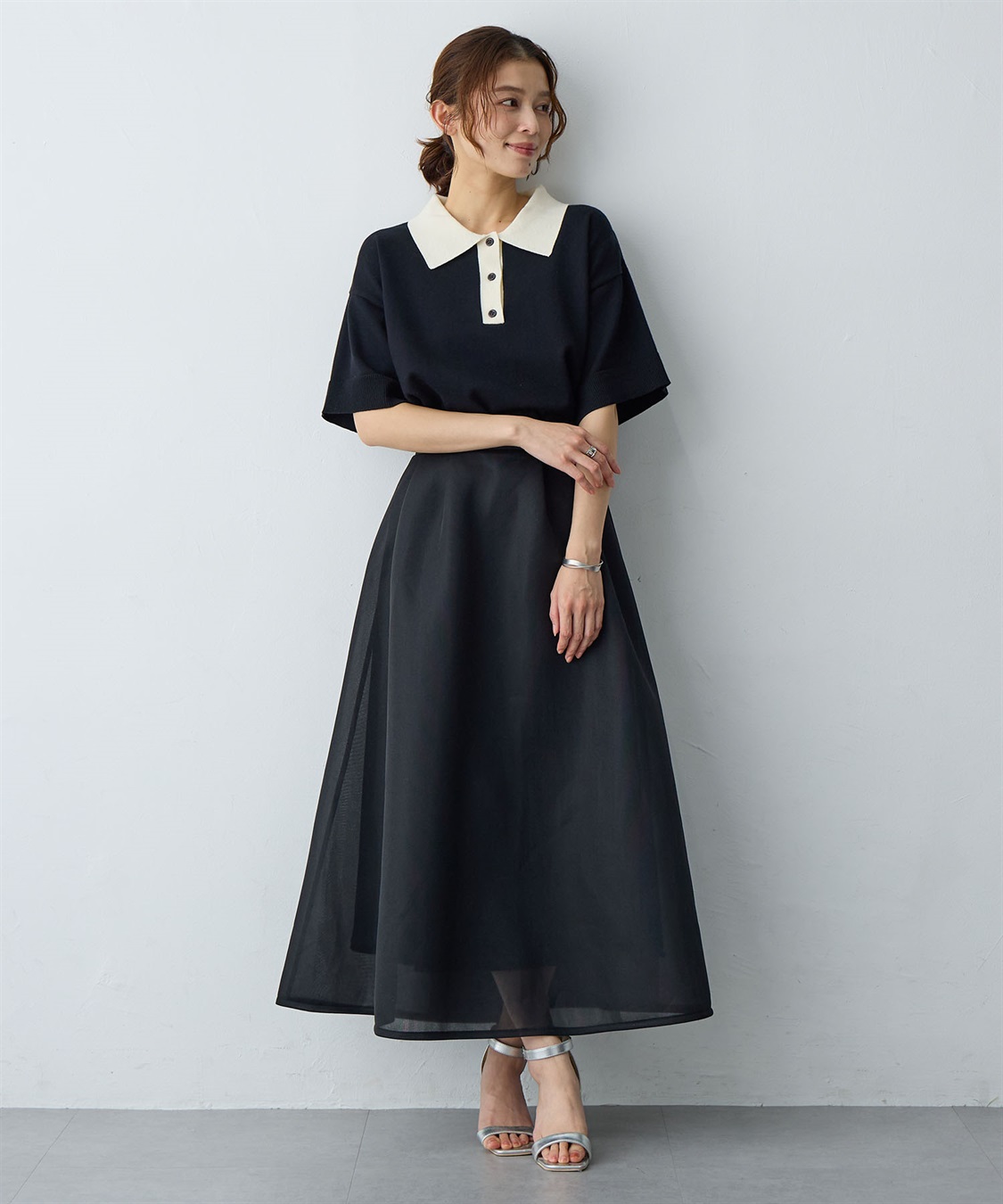 Life Style by cross marche 【anyfee/大きいサイズ】ポロニットプルオーバー_sub_7