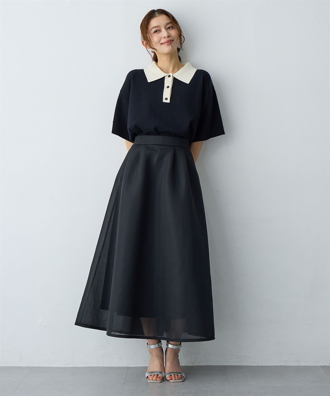 Life Style by cross marche 【anyfee/大きいサイズ】ポロニットプルオーバー_sub_8