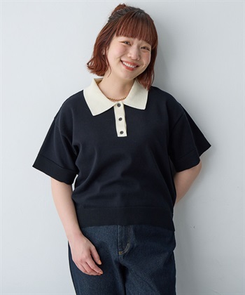 Life Style by cross marche 【anyfee/大きいサイズ】ポロニットプルオーバー_subthumb_9