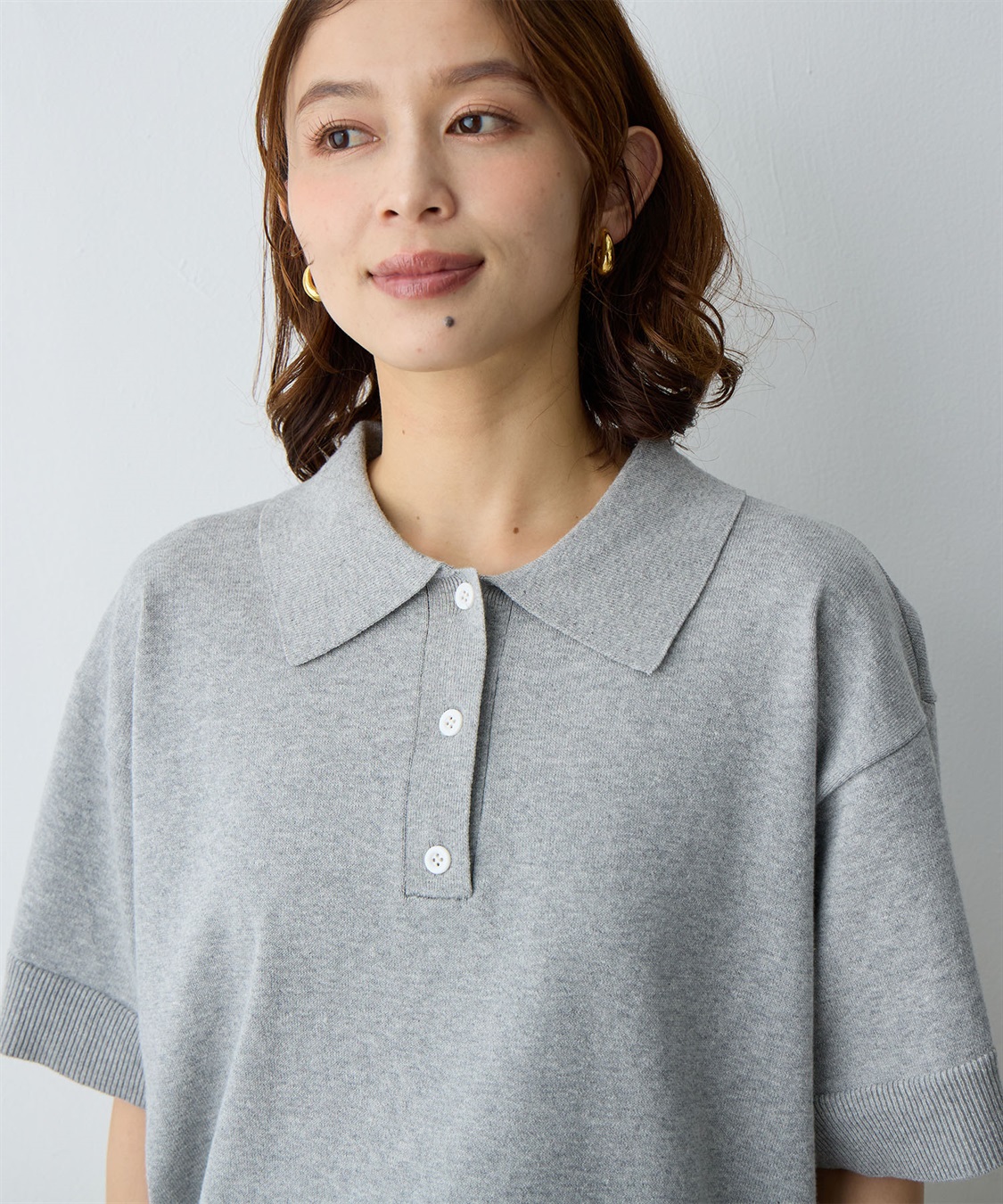 Life Style by cross marche 【anyfee/大きいサイズ】ポロニットプルオーバー_sub_18